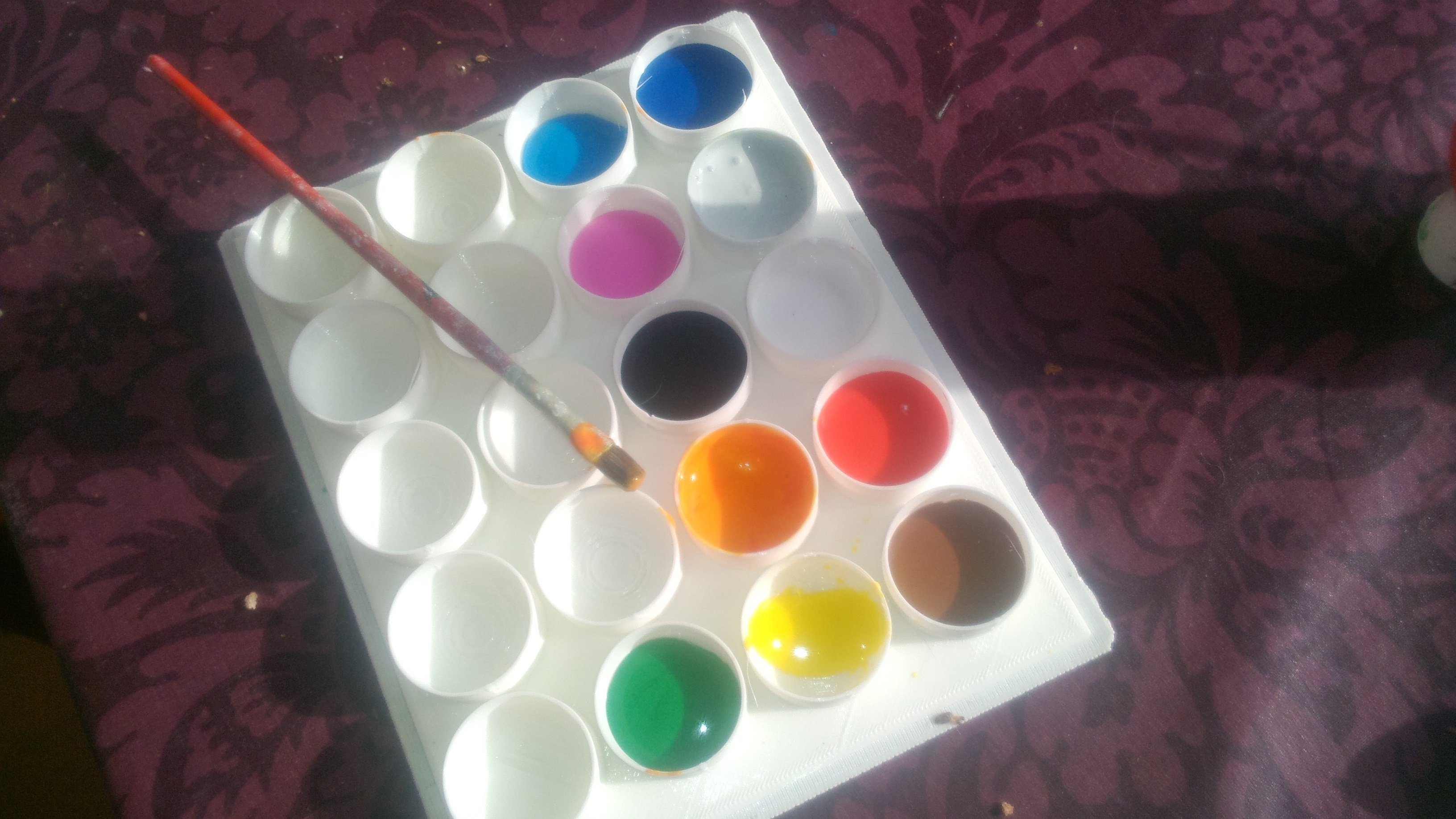 3D Printed Paint Tray ____ each tray will individually be sealed by mvs