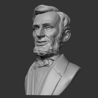Abraham Lincoln 3D print model - Thumbnail 4
