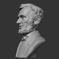 Abraham Lincoln 3D print model - Thumbnail 5