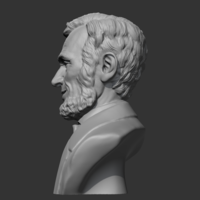 Abraham Lincoln 3D print model - Thumbnail 6