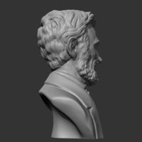 Abraham Lincoln 3D print model - Thumbnail 9