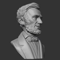 Abraham Lincoln 3D print model - Thumbnail 10