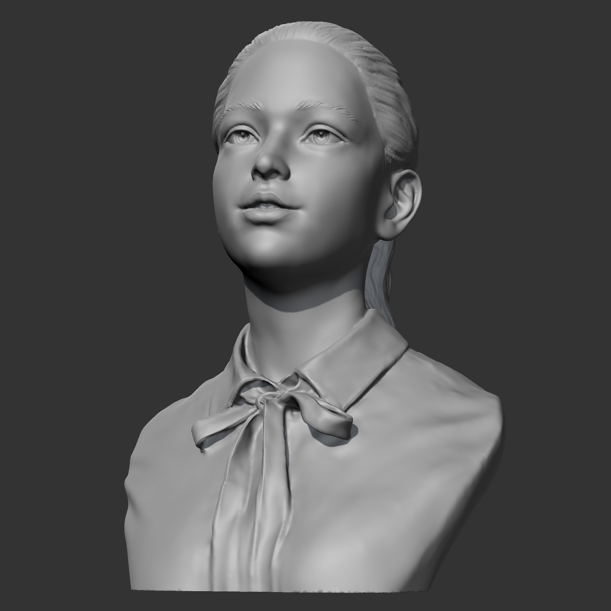 Female bust 3D model 3D printable