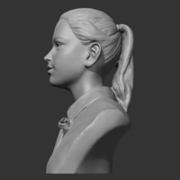 HD girl bust A 3D print mode - Thumbnail 4