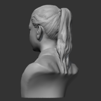 HD girl bust A 3D print mode - Thumbnail 5