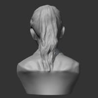 HD girl bust A 3D print mode - Thumbnail 6