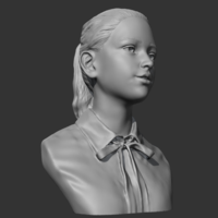 HD girl bust A 3D print mode - Thumbnail 9