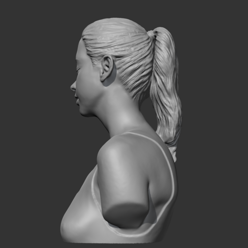 HD girl bust B 3D print model 3D Print 469646