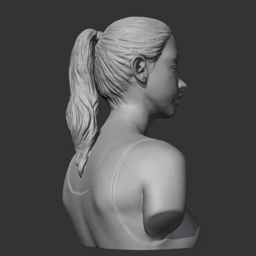 HD girl bust B 3D print model 3D Print 469649