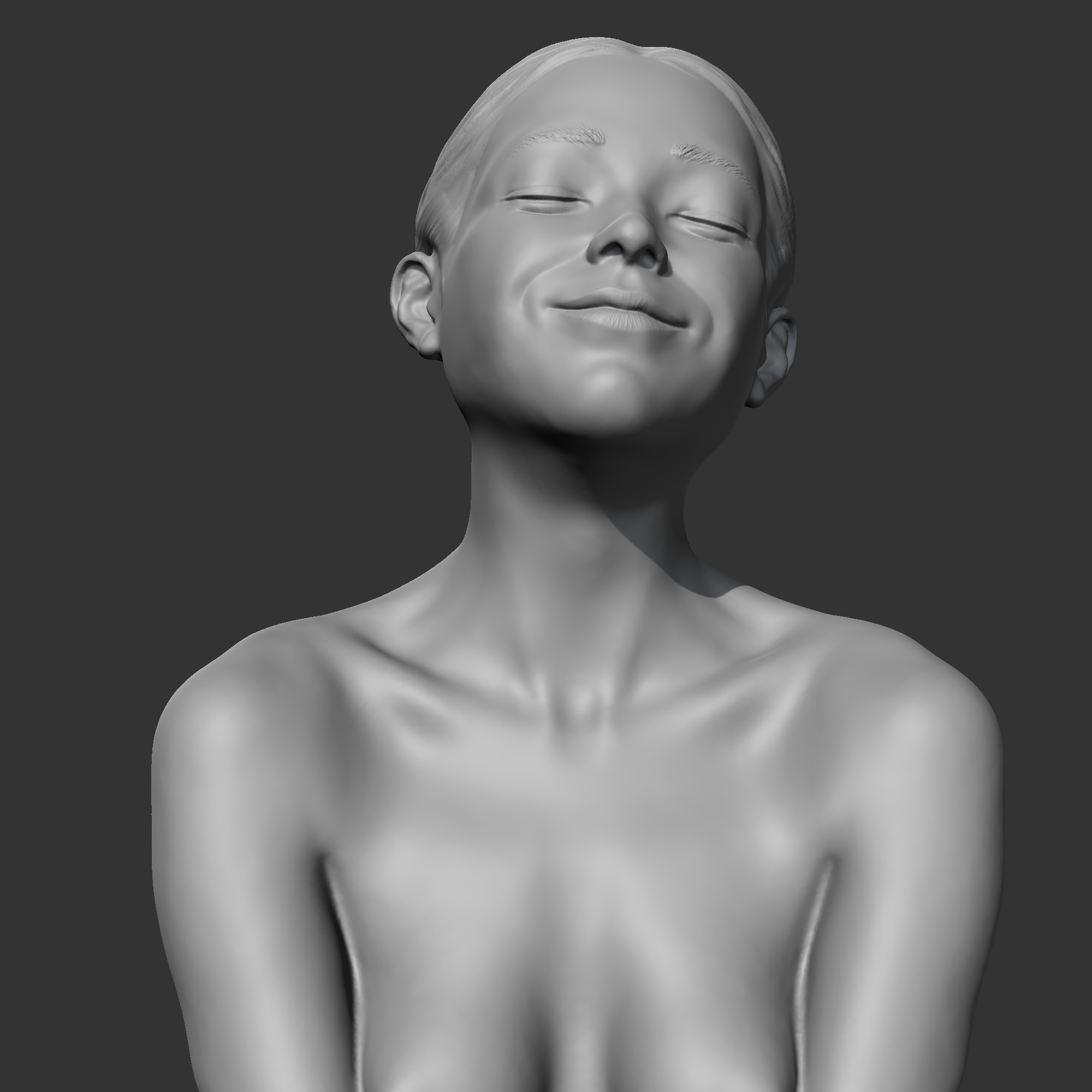 woman bust statuet free 3D model 3D printable