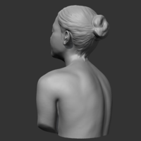 HD girl bust C 3D print model - Thumbnail 7