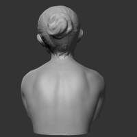 HD girl bust C 3D print model - Thumbnail 8
