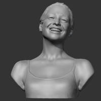 Small HD girl bust D 3D print model 3D Printing 469670