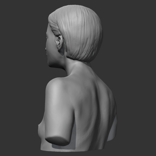 HD girl bust F 3D print model 3D Print 469686