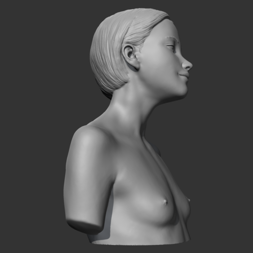 HD girl bust F 3D print model 3D Print 469689