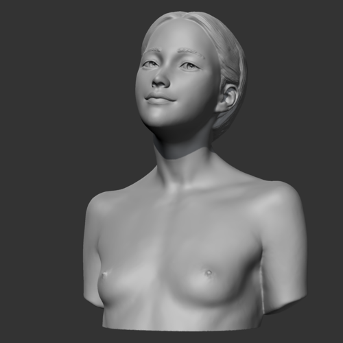 HD girl bust F 3D print model 3D Print 469693