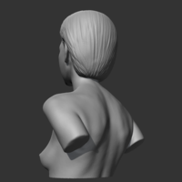 HD girl bust G 3D print model - Thumbnail 7