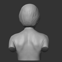 HD girl bust G 3D print model - Thumbnail 8