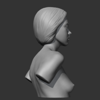HD girl bust G 3D print model - Thumbnail 9