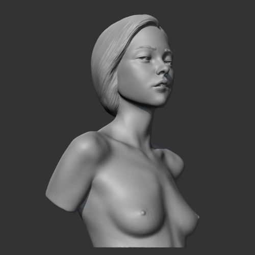 HD girl bust G 3D print model 3D Print 469708