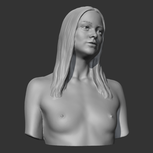 HD girl bust K 3D print model 3D Print 469719