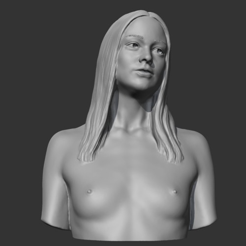 HD girl bust K 3D print model 3D Print 469721