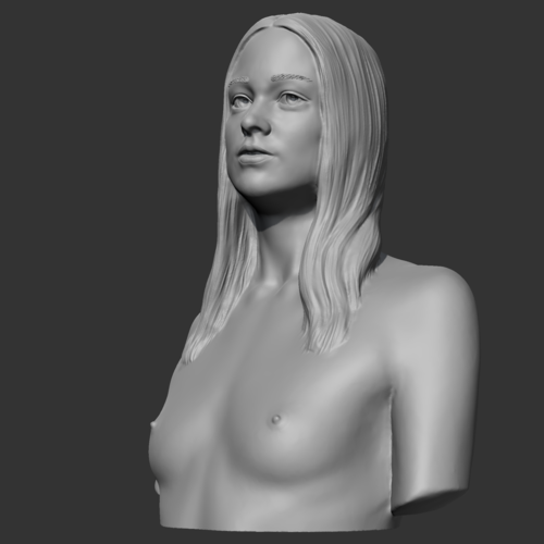 HD girl bust K 3D print model 3D Print 469723