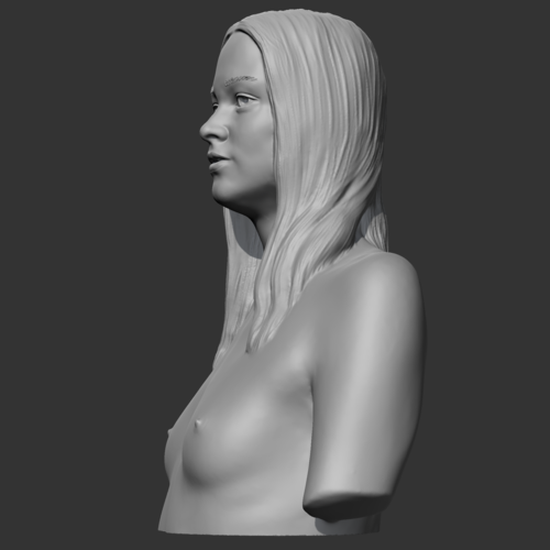 HD girl bust K 3D print model 3D Print 469724