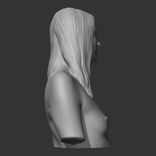 HD girl bust K 3D print model 3D Print 469727