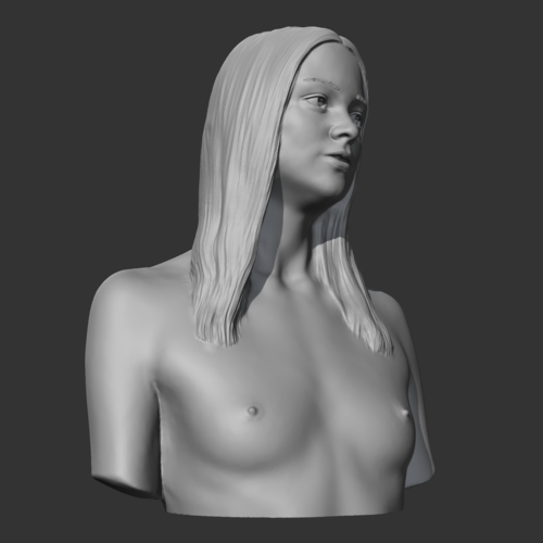 HD girl bust K 3D print model 3D Print 469728