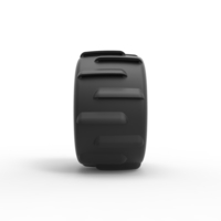 Diecast mud dragster rear tire Scale 1 to 25 - Thumbnail 4