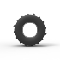 Diecast mud dragster rear tire Scale 1 to 25 - Thumbnail 5