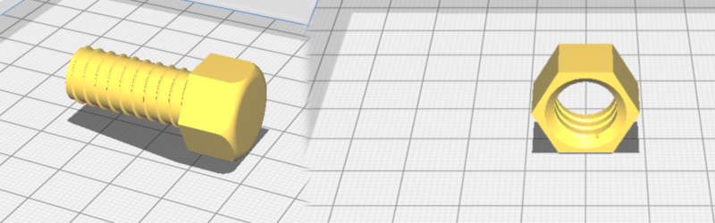 Bolt and Nut Set for 3/8ths Inch Wrench