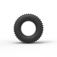 Diecast dirt dragster rear tire Scale 1 to 25 - Thumbnail 5