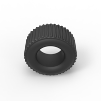 Diecast dirt dragster rear tire Scale 1 to 25 - Thumbnail 6