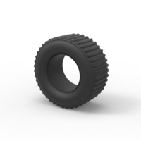 Diecast dirt dragster rear tire Scale 1 to 25 - Thumbnail 7