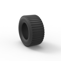 Diecast dirt dragster rear tire Scale 1 to 25 - Thumbnail 8