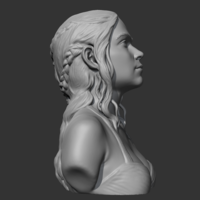 Daenerys Targaryen 3D print model - Thumbnail 10