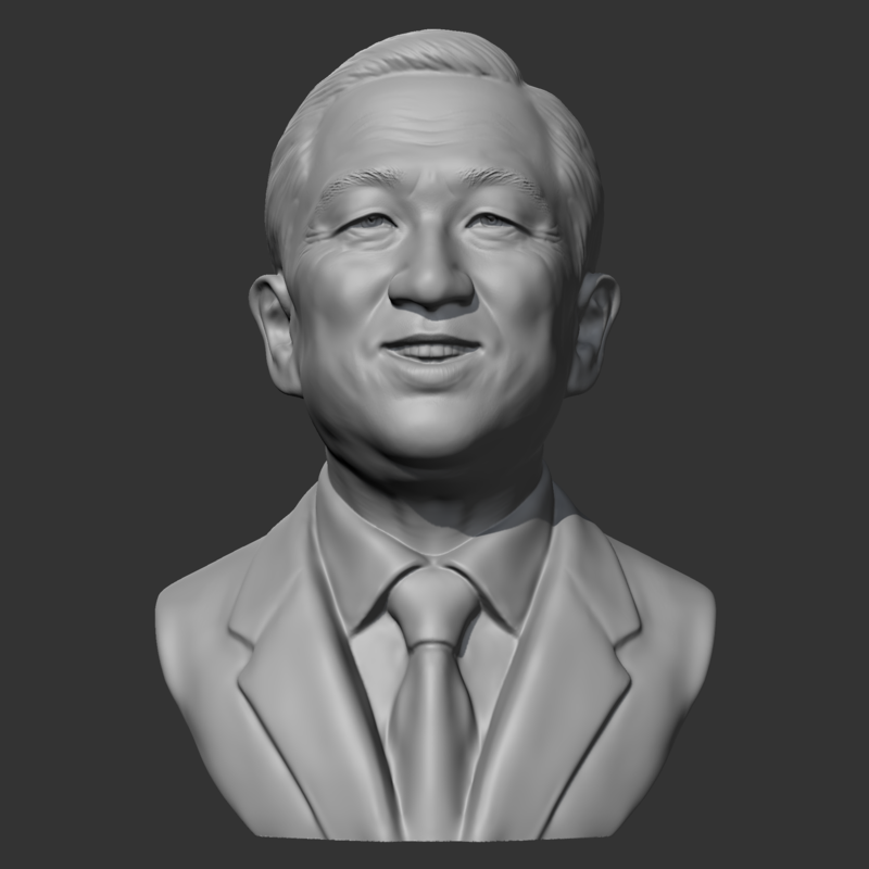 Roh Tae-woo 3D print model