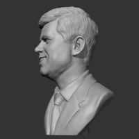 John F Kennedy 3D print model - Thumbnail 4