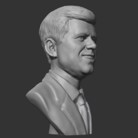 John F Kennedy 3D print model - Thumbnail 7