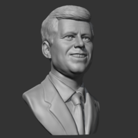 John F Kennedy 3D print model - Thumbnail 8