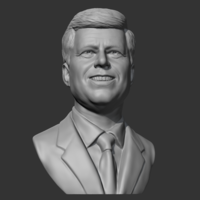 John F Kennedy 3D print model - Thumbnail 9