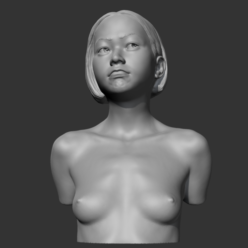 HD girl bust M 3D print model 3D Print 470310