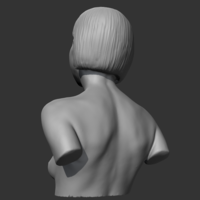 HD girl bust M 3D print model - Thumbnail 7