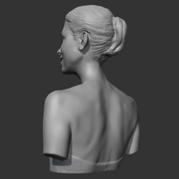 Audrey Hepburn 3D print model - Thumbnail 6