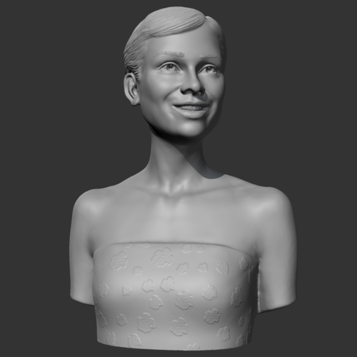 Audrey Hepburn 3D print model