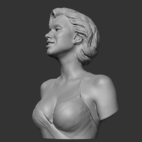 Marilyn Monroe 3D print model - Thumbnail 1