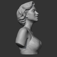 Marilyn Monroe 3D print model - Thumbnail 4