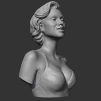 Marilyn Monroe 3D print model - Thumbnail 5